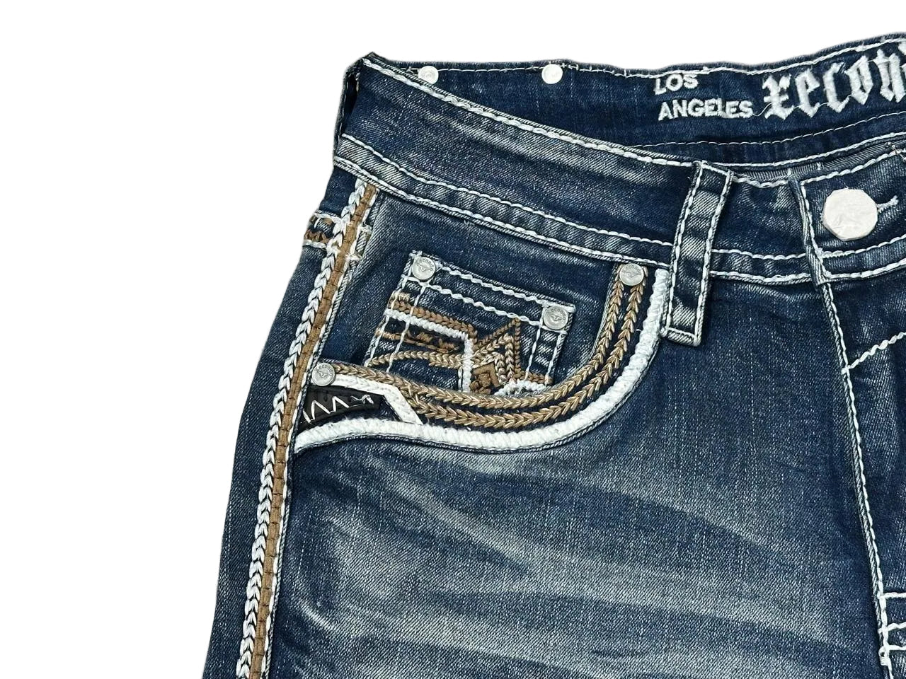 Xecondo for Men Blue Straight Jeans