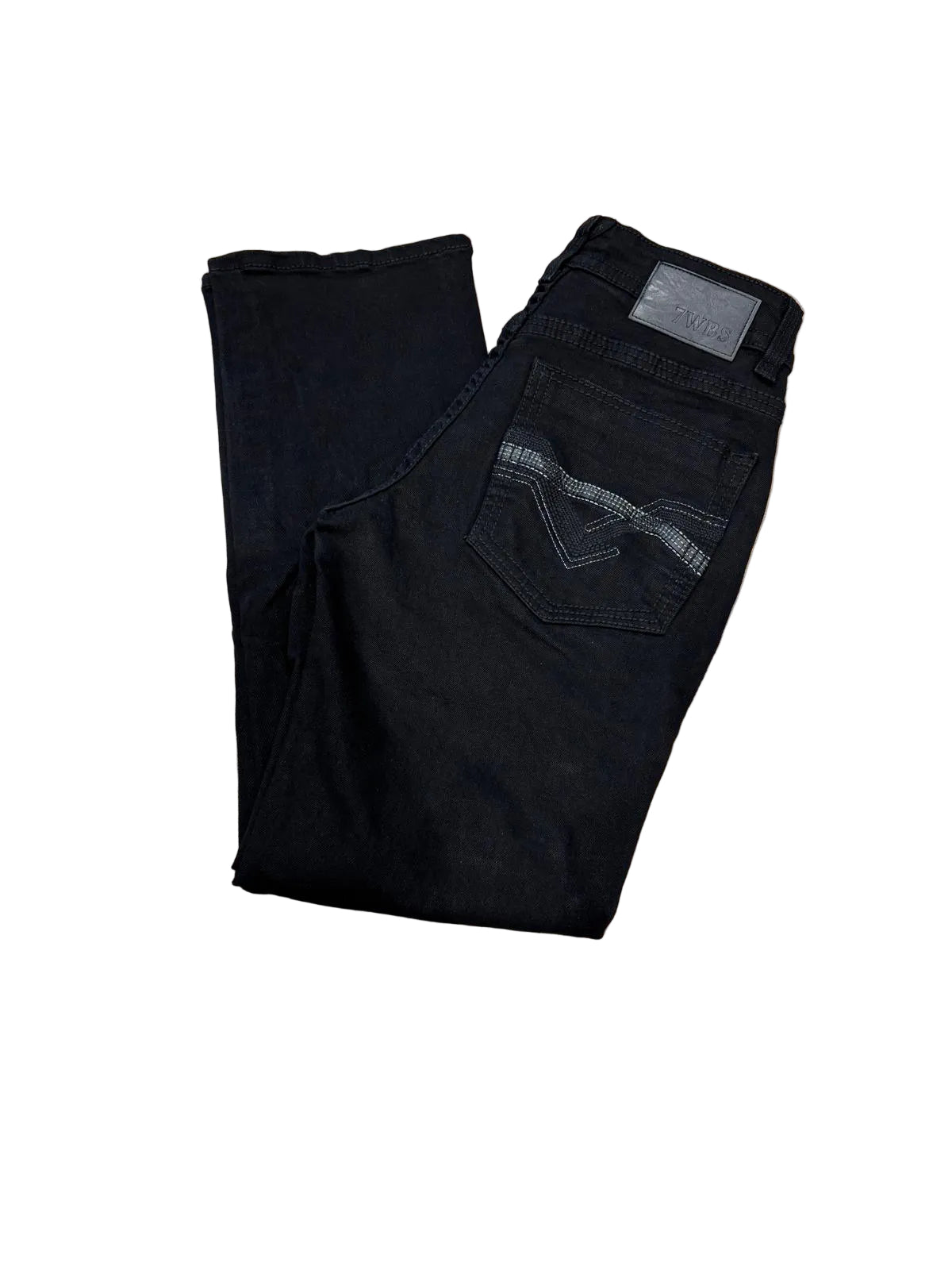 7WellBlues for Men - Straight Black Jeans