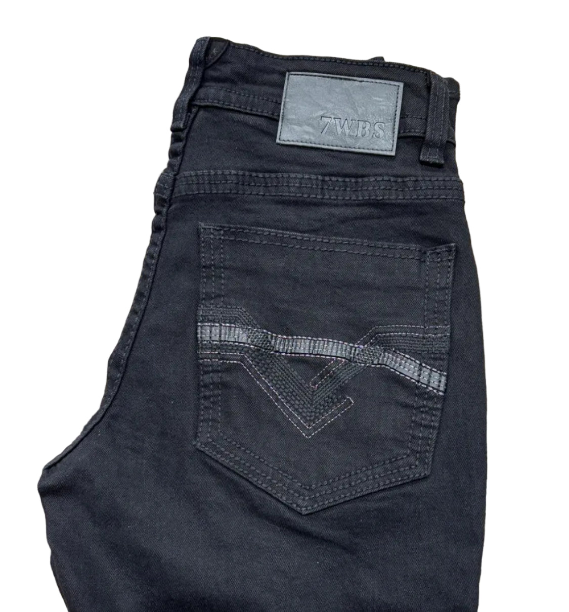 7WellBlues for Men - Straight Black Jeans