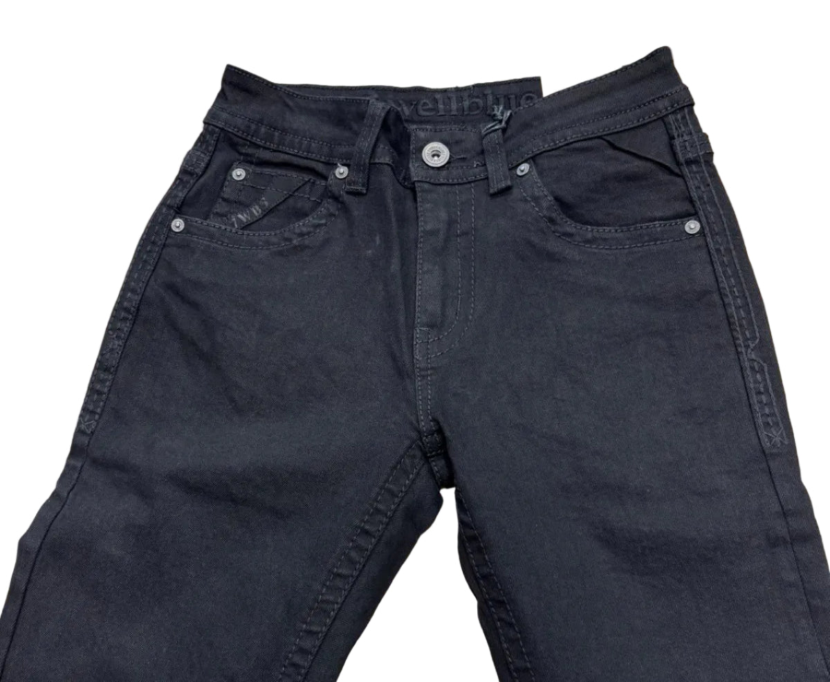 7WellBlues for Men - Straight Black Jeans