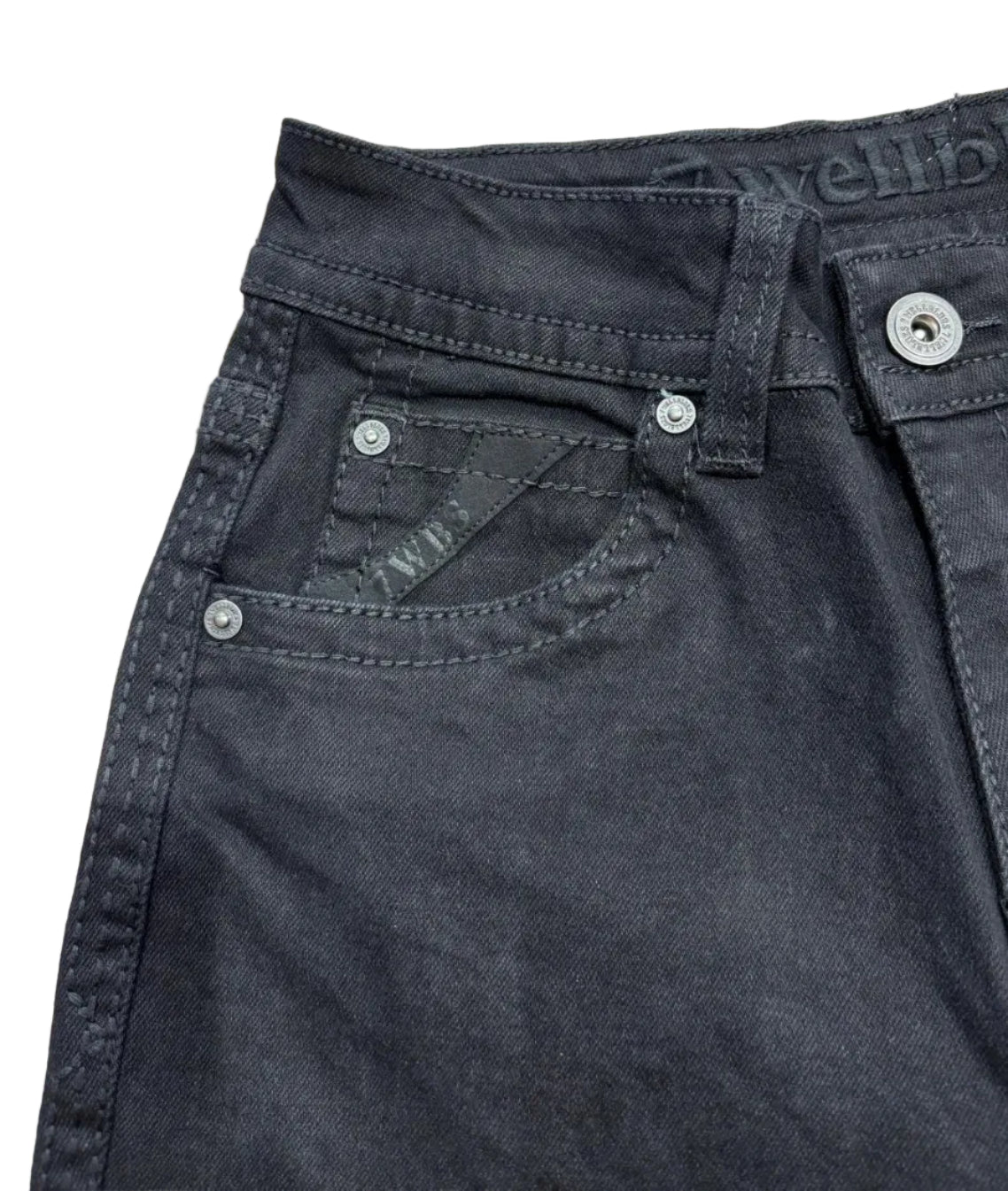 7WellBlues for Men - Straight Black Jeans