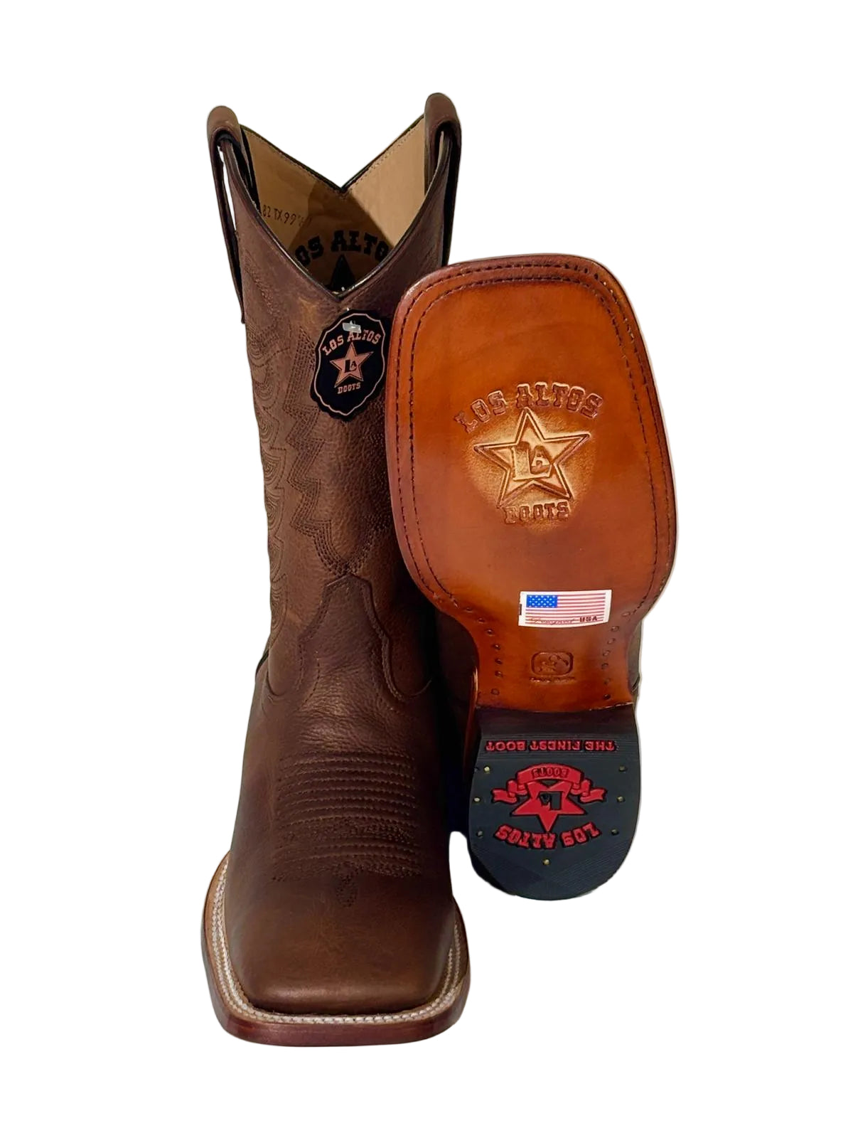 Men's Rage Extra Wide Square Toe Western Boot - Los Altos