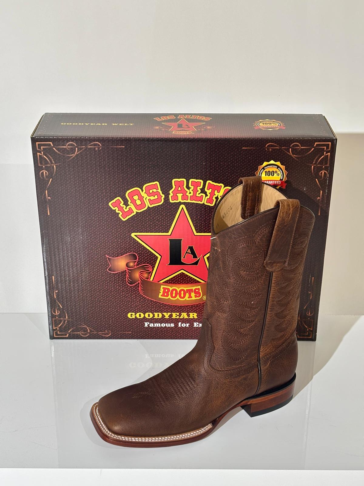 Men's Rage Extra Wide Square Toe Western Boot - Los Altos