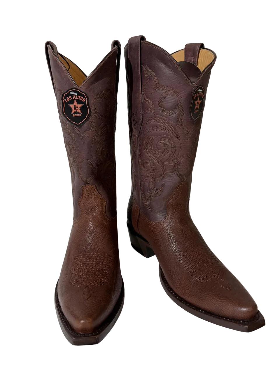 Men's Bull Shoulder Snip Toe Western Boot - Los Altos