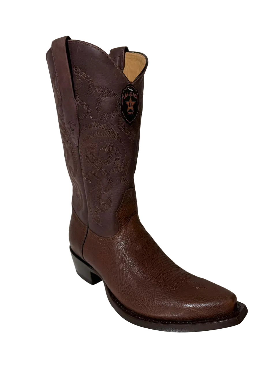 Men's Bull Shoulder Snip Toe Western Boot - Los Altos
