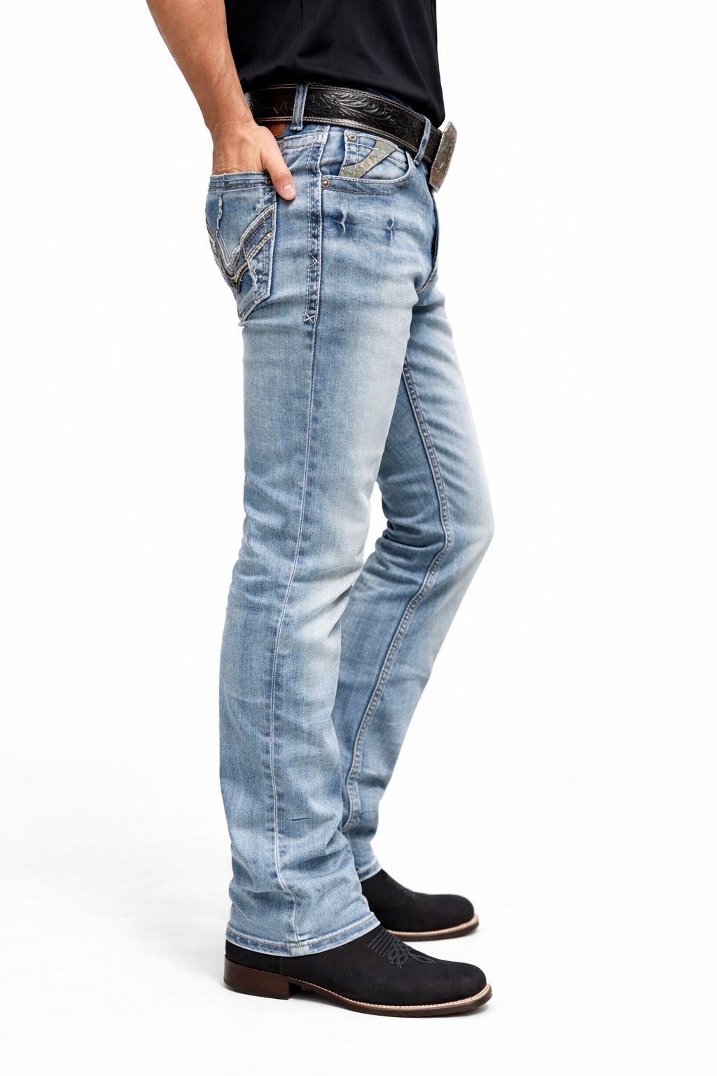 7WellBlues for Men - Straight Light Blue Jeans