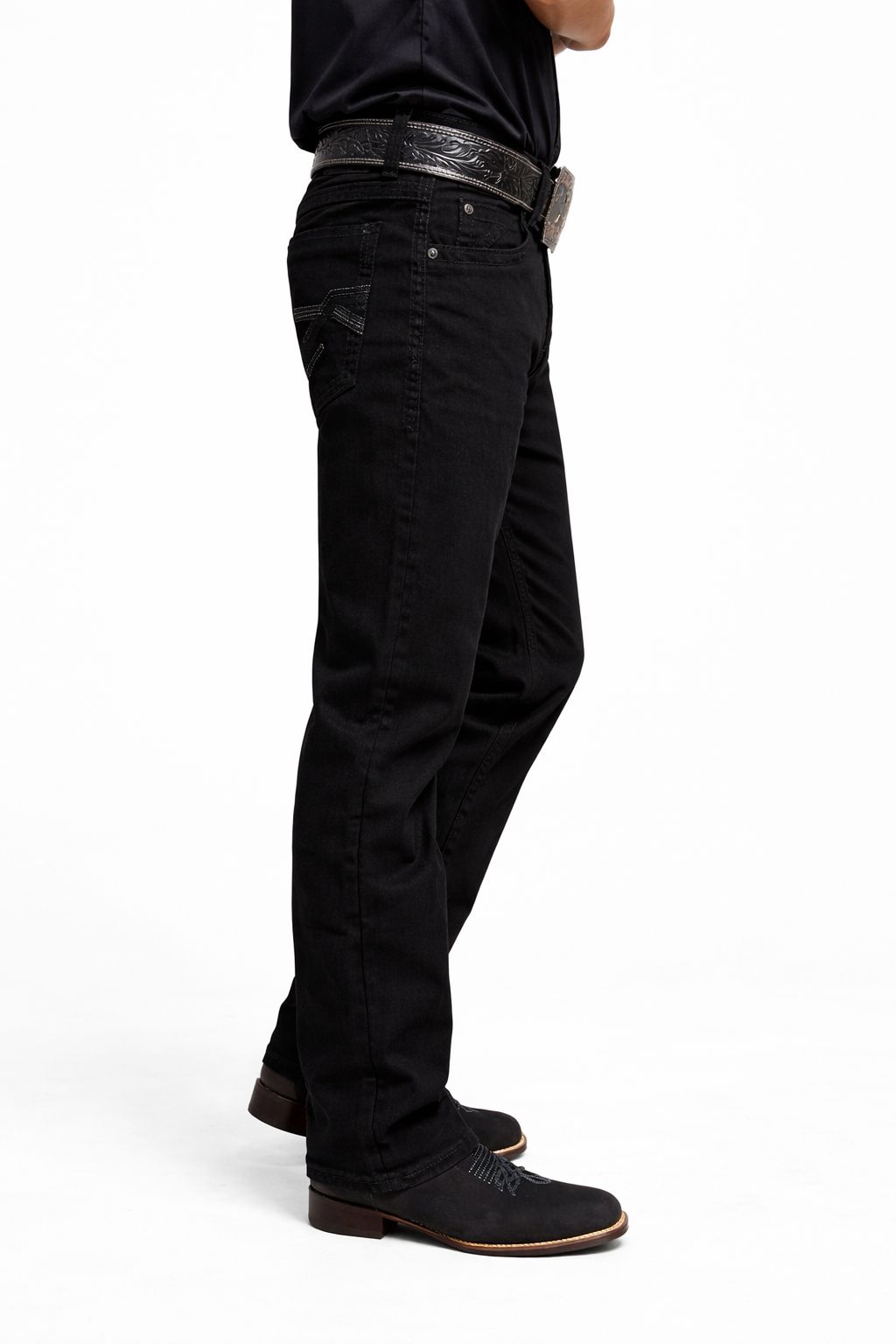 7WellBlues for Men - Straight Black Jeans