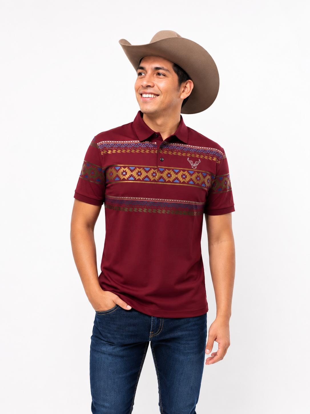 Men's Aztec Fitted Polo