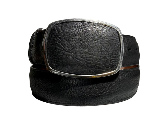 Los Altos Bull Shoulder Leather Cowboy Belt