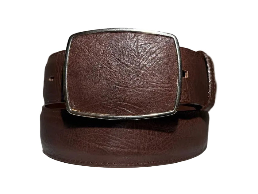 Los Altos Bull Shoulder Leather Cowboy Belt