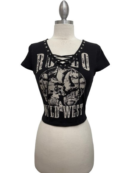 Women's Wild West Lace-Up Top
