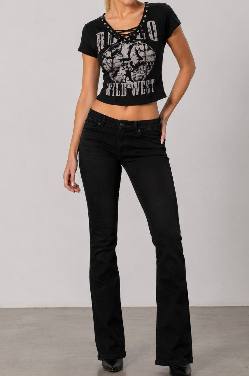Women's Wild West Lace-Up Top