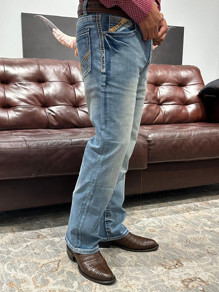 Men's Light Blue Boot Cut Jeans- 7WellBlues