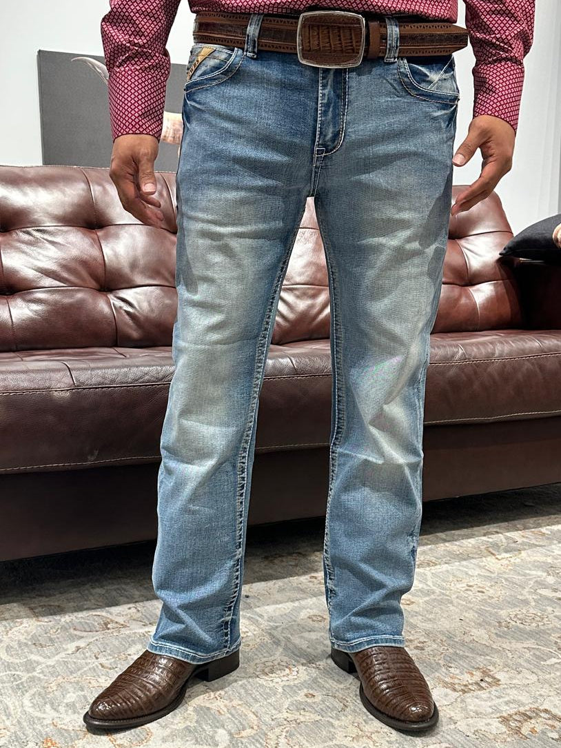 Men's Light Blue Boot Cut Jeans- 7WellBlues