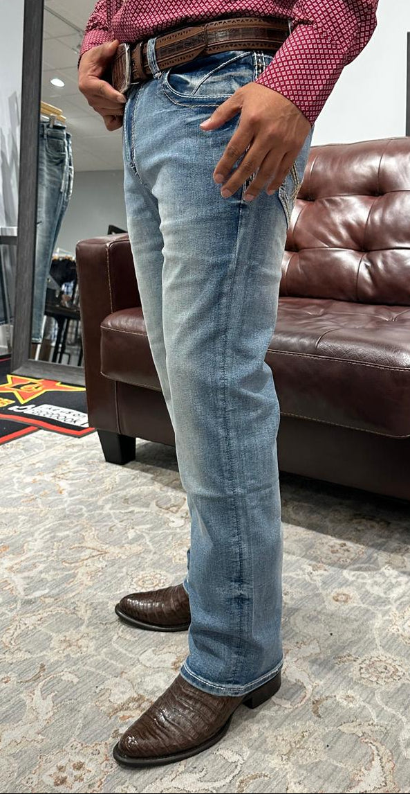 Men's Light Blue Boot Cut Jeans- 7WellBlues