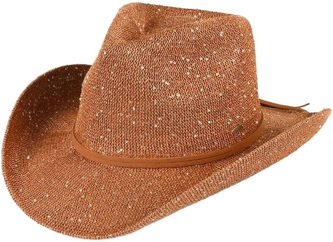 Women’s Western Chic Hat with Suede Trim