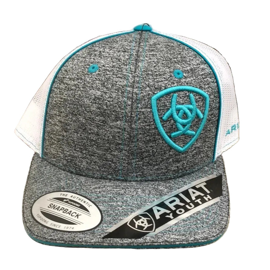 Ariat Youth Turquoise & Grey Cap