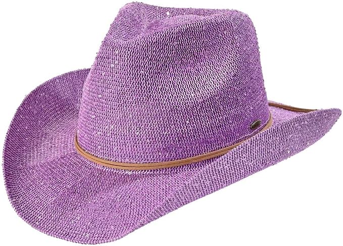 Women’s Western Chic Hat with Suede Trim