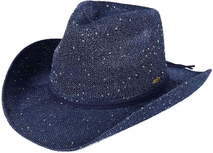 Women’s Western Chic Hat with Suede Trim