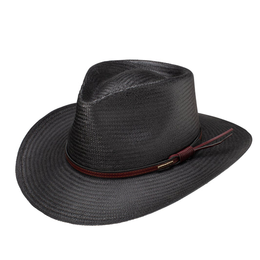 Stetson Belgrade Black Straw Hat