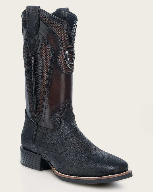 Cuadra Men's Rodeo Black Bison Boot